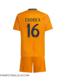 Real Madrid Endrick #16 Echipament de Fotbal Replică 2024-25 Copii Deplasare (+ Șorturi)